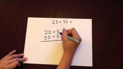 Expanded column addition