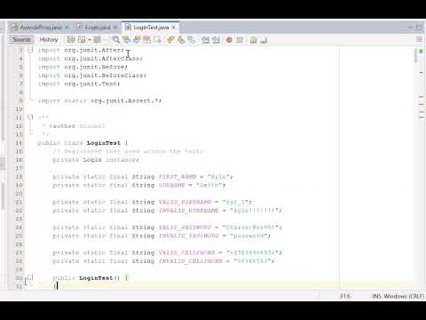 Java Registration and Login System-Demonstration/Explanation 