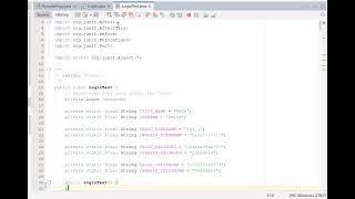Java Registration and Login System-Demonstration/Explanation 
