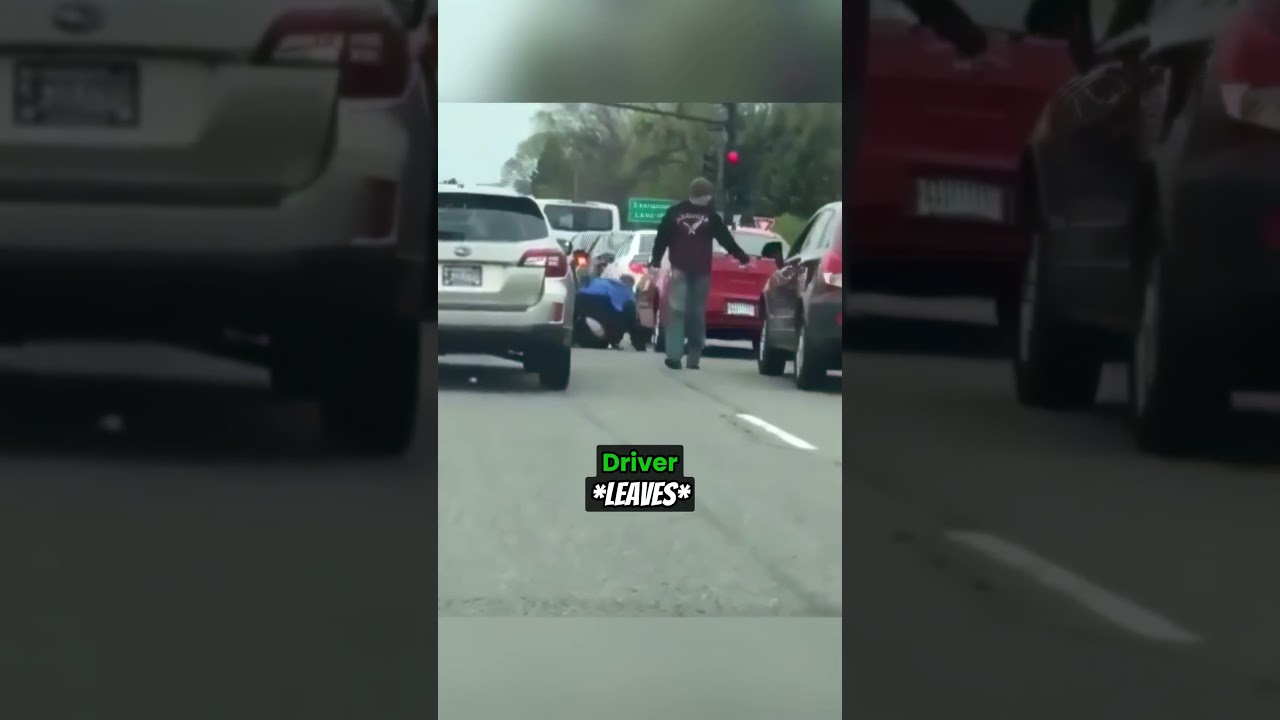 Karen Gets Humbled By Driver For Kicking Car #shorts
