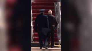 Celebrity Joe Biden Trips 3 Times | Boarding Air Force One Net Worth