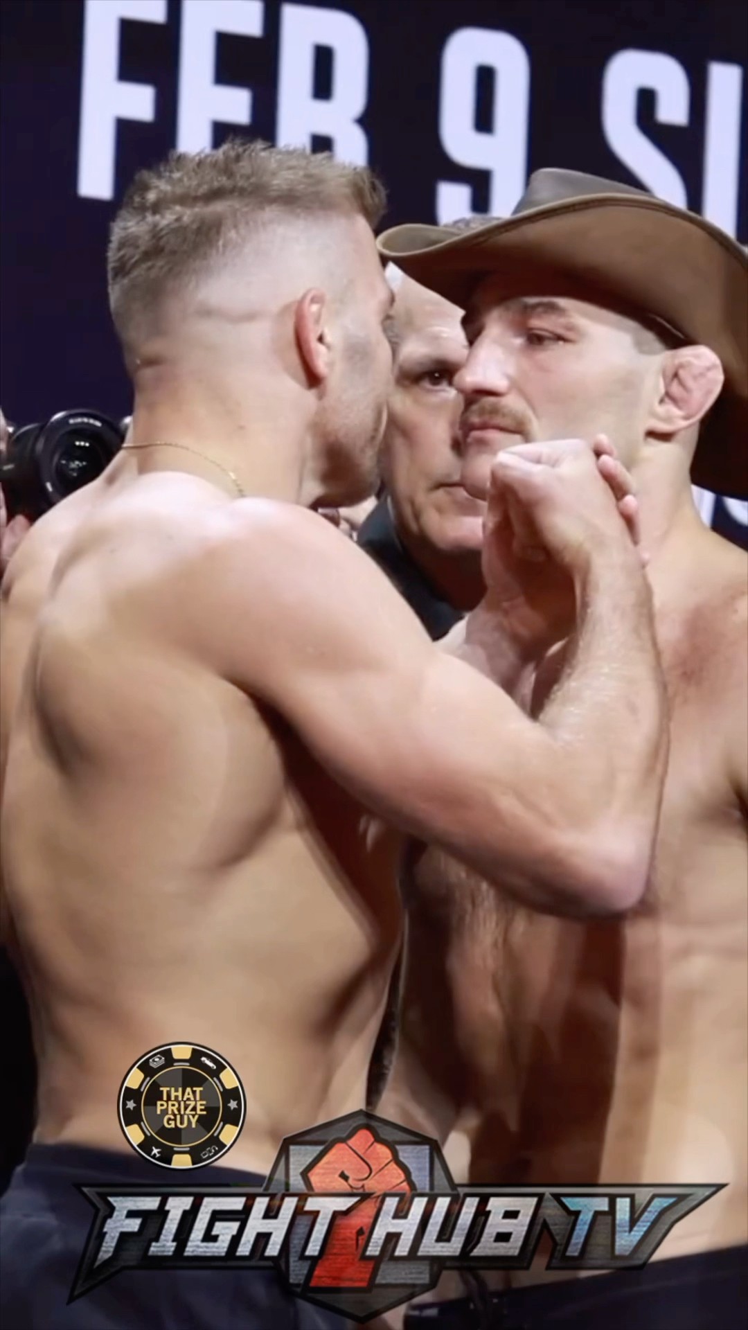 Sean Strickland not intimidated by Dricus Du Plessis in heated weigh in face off!