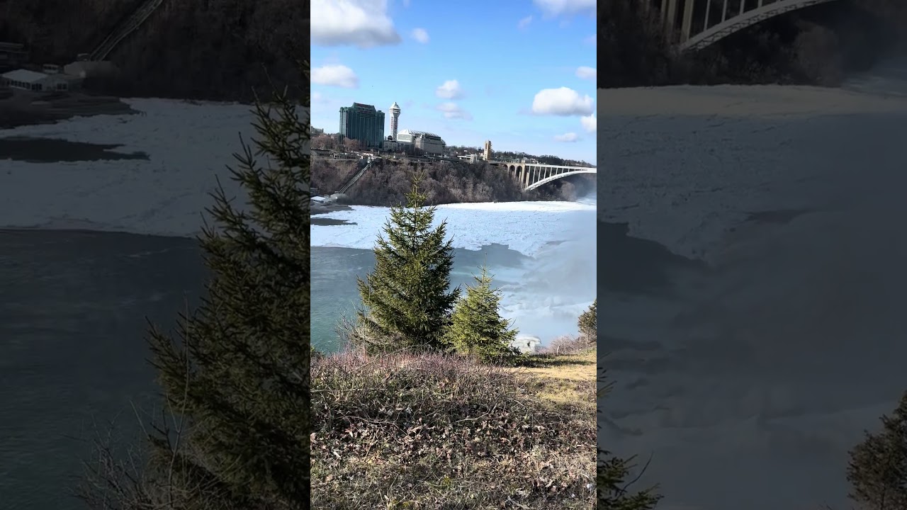 Still Frozen Niagara Falls on 4/12/2025
