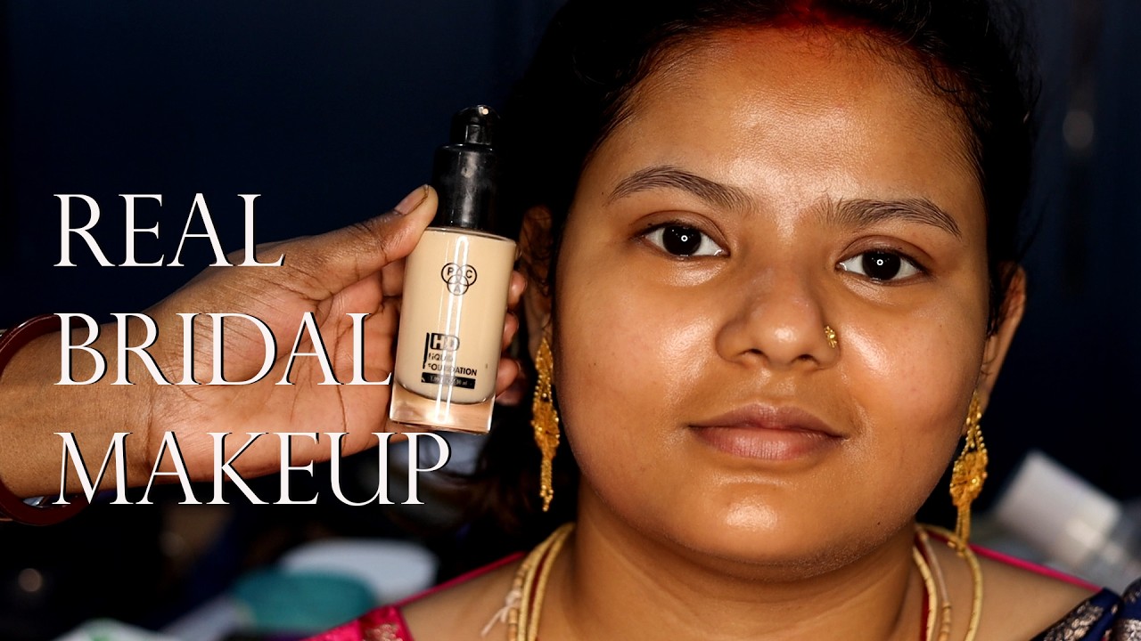 Real Bridal Makeup Tutorial / Step By Step Reception Makeup/ Glass Finish Makeup