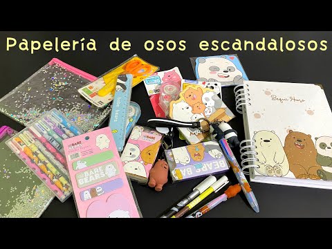 Mi colección de PAPELERÍA de los osos ESCANDALOSOS 🐼🐻🐻‍❄️