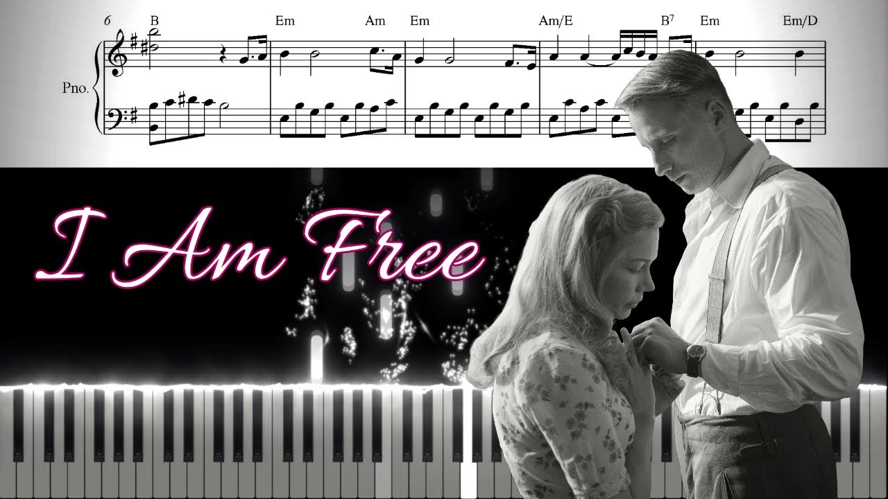 Suite Française – I Am Free – Piano Tutorial & Sheet  Music (link in the description) – Rael Jones