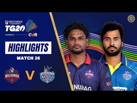 Anurag Nalgonda Knights vs Hyderabad E Champions Highlights | M26 | Sreenidhi University TG20 2026