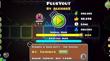 PlusYout by AlexissX | Geometry dash 2.2 ( Official video )