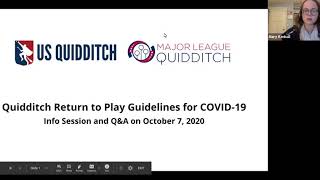 USQ+ Program: Return to Play Guidelines for COVID-19