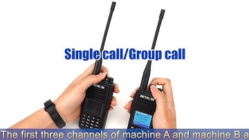 #walkietalkie #twowayradio   Retevis Ham Walkie Talkie single call and group call function
