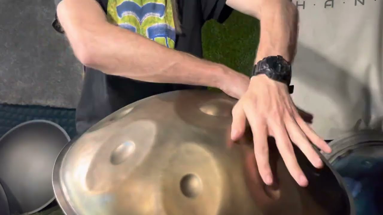 F pygmy light scale. Meditation music on handpan.
