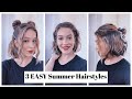 3 EASY Spring & Summer Hairstyles For Wavy Short/Medium Hair