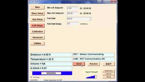 How to Program the LPU-2428 Ultrasonic Sensor to Measure Distance