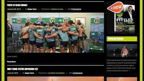 how to create a new blog item and crop image Joomla 1.5