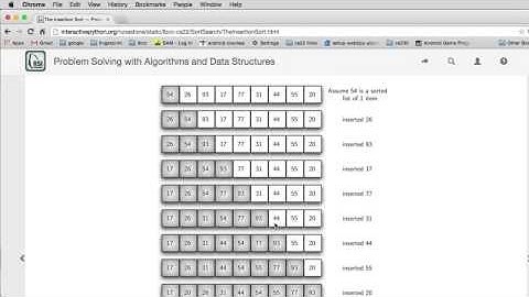 Search/Sort 8 | insertion sort