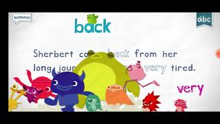 Letter B - back endless reader sight words 