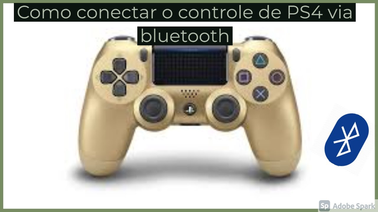 Como conectar o controle do PS4 via bluetooth no PC/NoteBook - YouTube