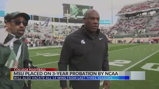Michigan State football placed on three-year probation by NCAA for recruiting violations