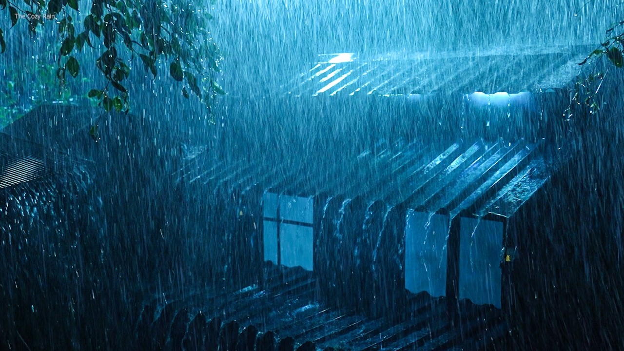 Night Thunderstorm For A Good Sleep | Heavy Rain On Roof & Intense Thunder Sounds | White Noise