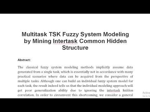 Multitask TSK Fuzzy System Modeling by Mining Intertask Common Hidden Structure
