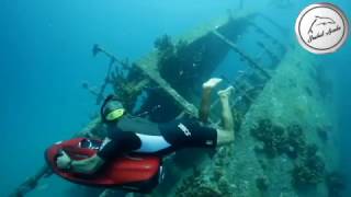 Antilla Shipwreck with Seabob Aruba ! Best tours ! One happy island !