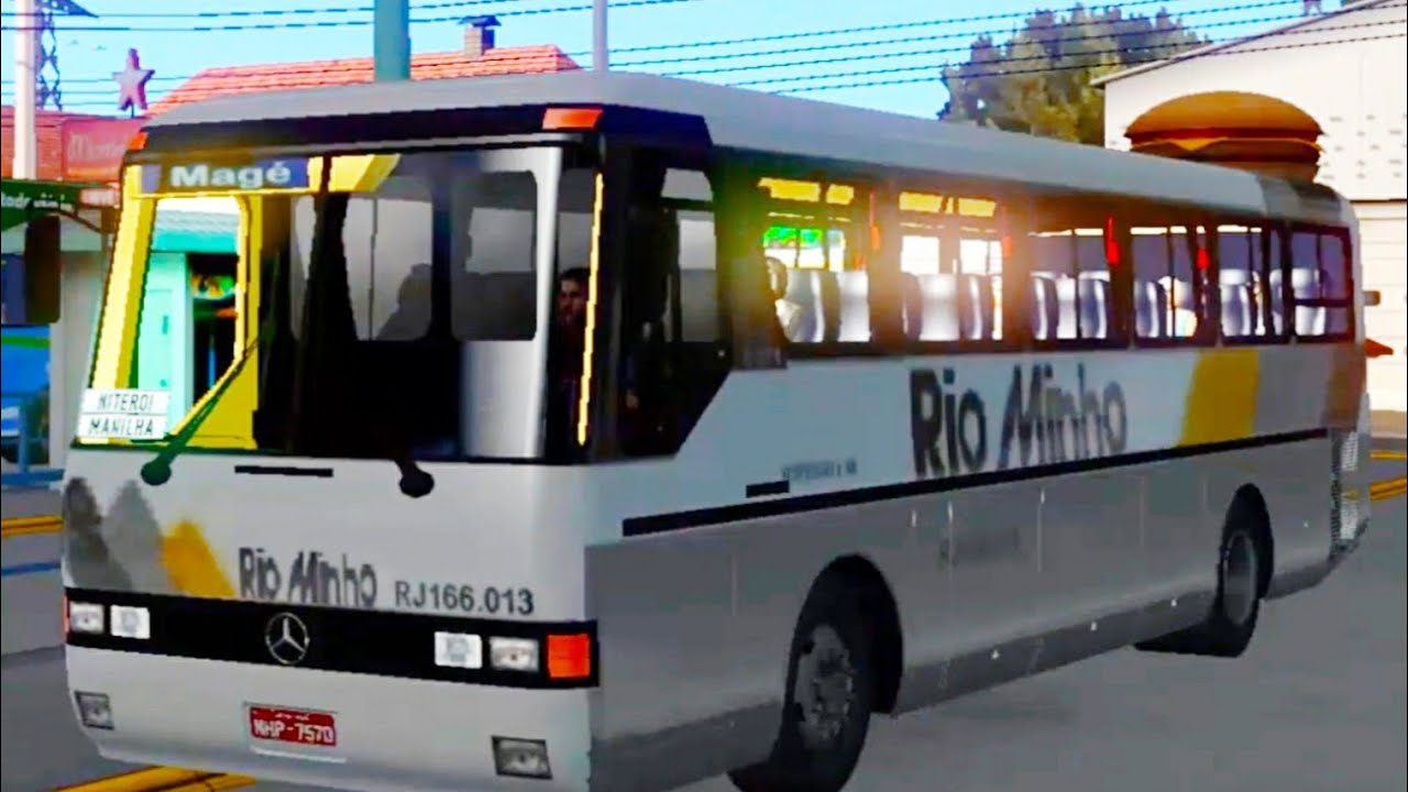 ETS2/RJMAP+RBR/1.36/Linha Nova Iguaçu/Magé via Manilha/Monobloco O371R ...