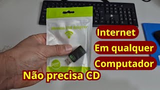 Internet em qualquer computador com BLUETOOTH sem cd de estalaçâo (adaptador wi-fi 6 ax900 )