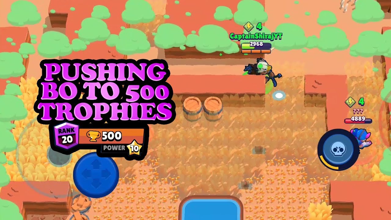 PUSHING MAX BO TO 500 TROPHIES IN SHOWDOWN | BRAWL STARS GAMEPLAY