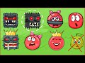 WOW ! BIG RED BALL MONSTER  - Red Ball Animation Series Red Ball Hero Fight All Bosses !
