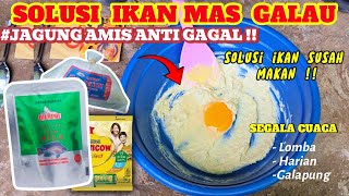 BONGKAR RAHASIA RACIKAN UMPAN IKAN MAS JAGUNG AMIS❗❗ COCOK DI SEGALA CUACA DAN AIR ❗❗
