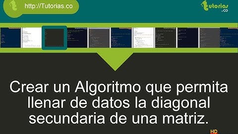arreglos -- pseudocodigo (diagonal secundaria de una matriz)