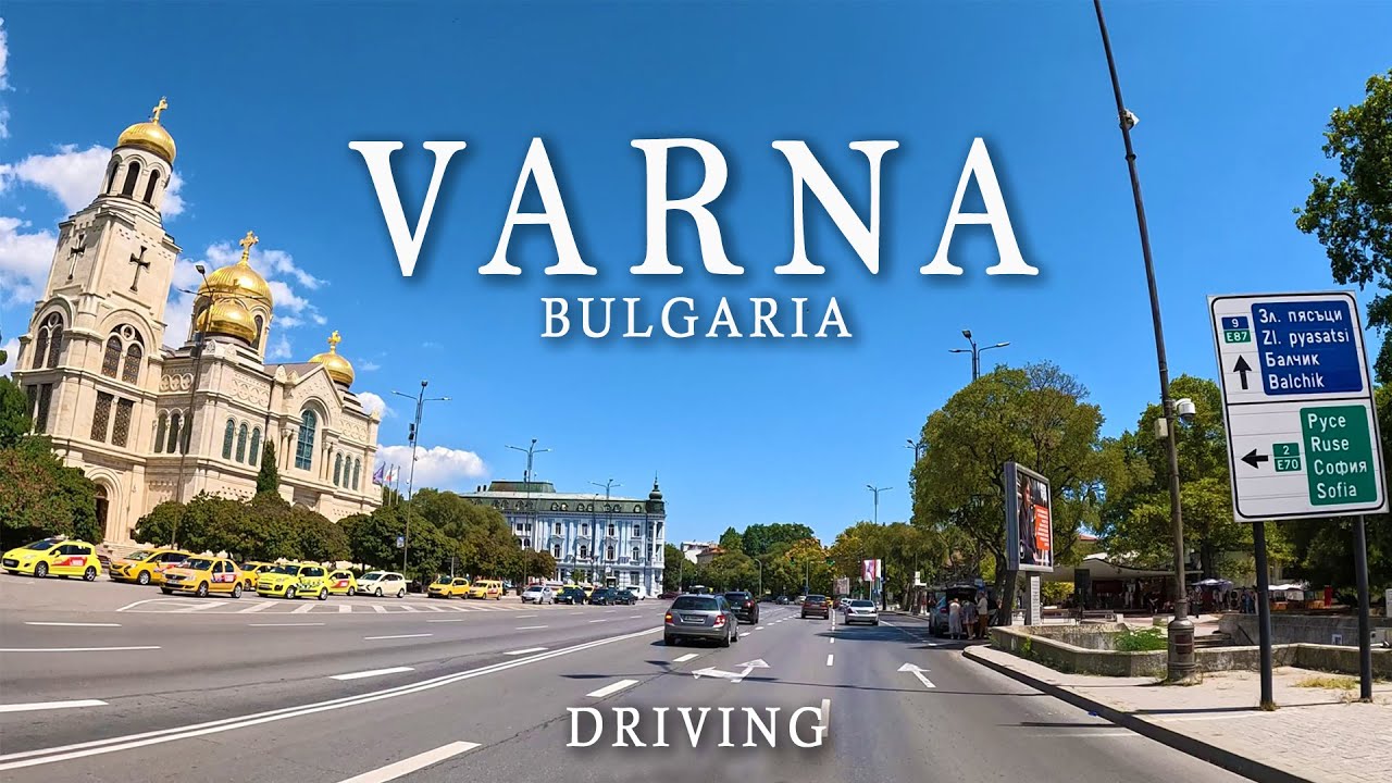 VARNA Bulgaria Driving 4K, Варна България 2024, Around the city by car
