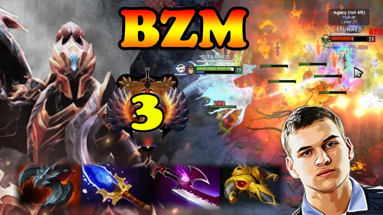 BZM Dragon Knight unkillable super tank vs Huskar raid boss | Giveaway | Dota 2 Pro Gameplay