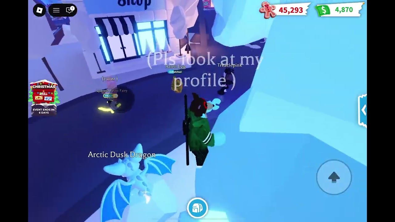 I’m giving random people random pets out of my inventory in adopt me 