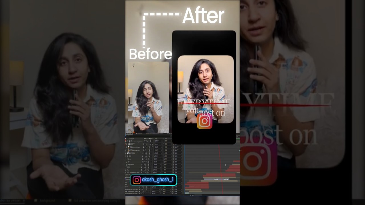 before vs after editing in premiere pro and after effects