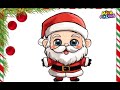 How To draw a cute Santa 🎅