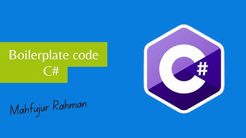 How to Set Up a C# Project and Run .NET: Boilerplate Code Explained || Bangla || Mahfujur Rahman