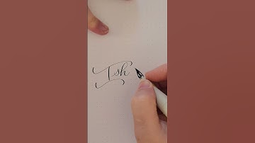 Beautiful Hand Written Name Ishan Request #shorts  #youtubeshorts  #calligraphy