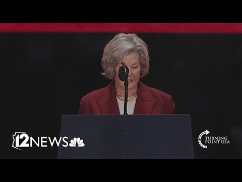 Susie Wiles speaks at Charlie Kirk memorial service