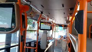 LWB T 5526 UL3594 @ E36A Ventura落車門開關門過程,㩒鐘聲及形點I報站