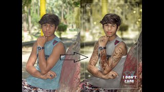 How to Add Tattoo to a Person Arm  on the Body| And retouching |  photoshop screenshot 2