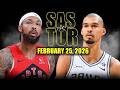 San Antonio Spurs vs Toronto Raptors Full Game Highlights – February 25, 2026  NBA Season