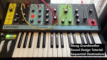 Moog Grandmother sound design tutorial: Lisa Bella Donna Patch book 2: Sequential Destinations