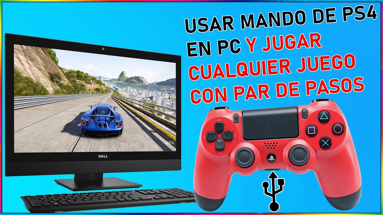 CONNECT PS4 CONTROLLER TO PC VIA USB CABLE #x360ce 