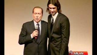 Premiazioni alla festa dei 25 anni di Berlusconi al Milan