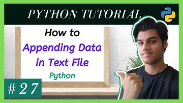 Appending data to files using python | File Handling | Python tutorial for beginners