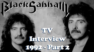 Black Sabbath - Swedish TV Interview Part 2 - 1992 (DVDR)