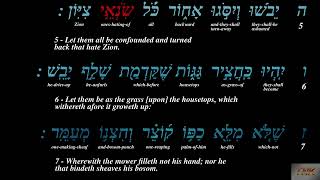 Psalm 129 - Bible Audio Hebrew and Subtitles in English