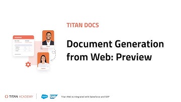 Titan Docs | Document Generation from Web: Preview