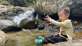 Single mother: Trying to find her lost child in the forest, looking for help - ly tieu dong